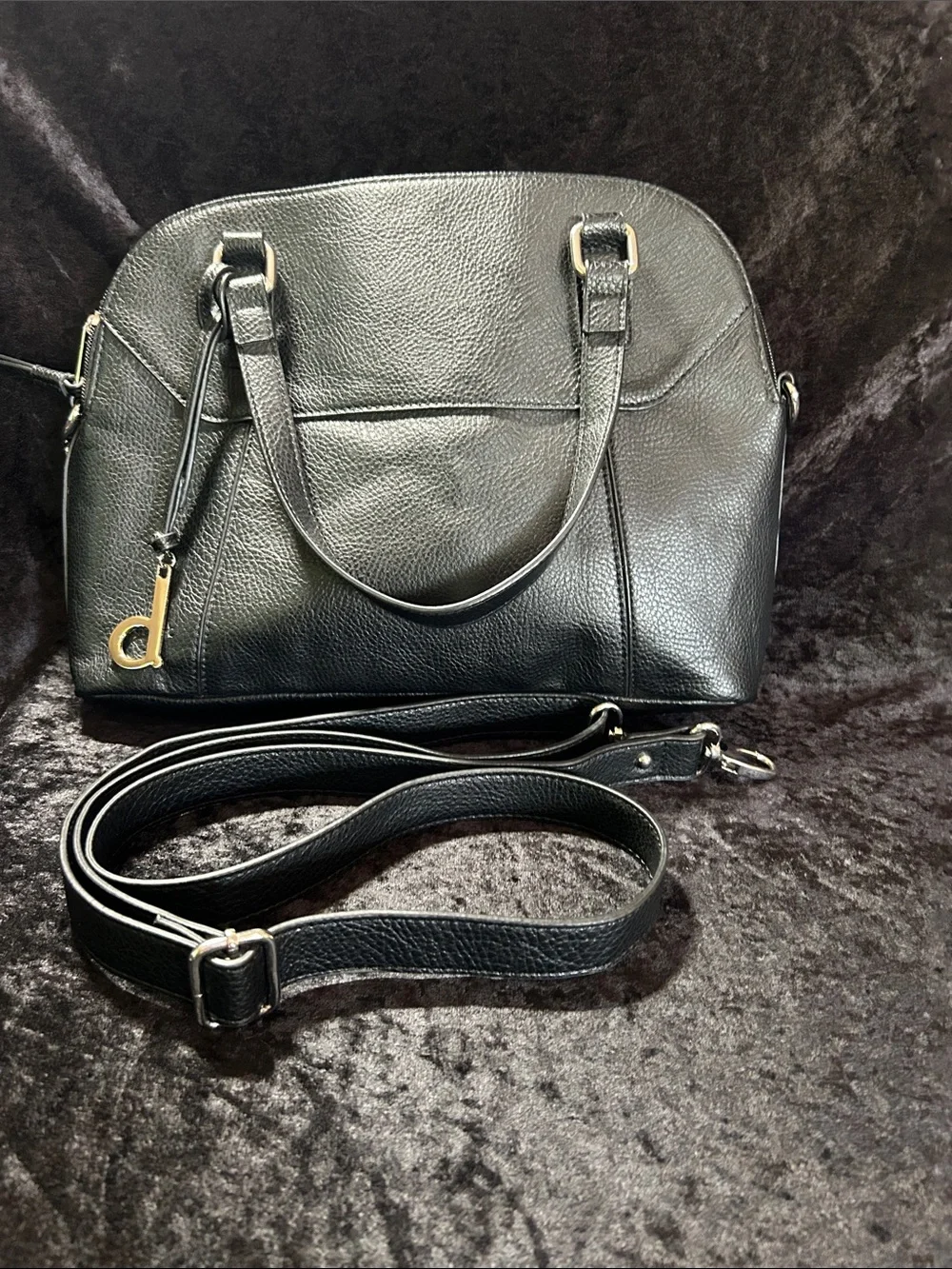 b.o.c. - Classic Black Leather Tote Bag